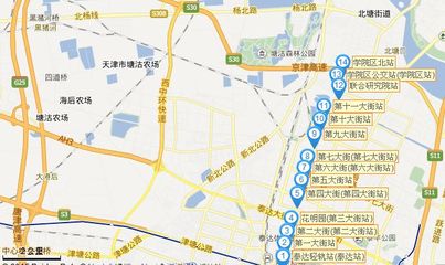 天津有轨电车1号线沿线站点